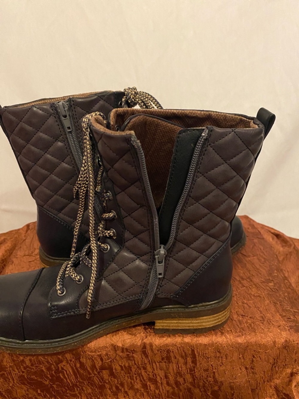 b.o.c. Quilted Lace-Up Combat Ankle Boots - Picture 7 of 10